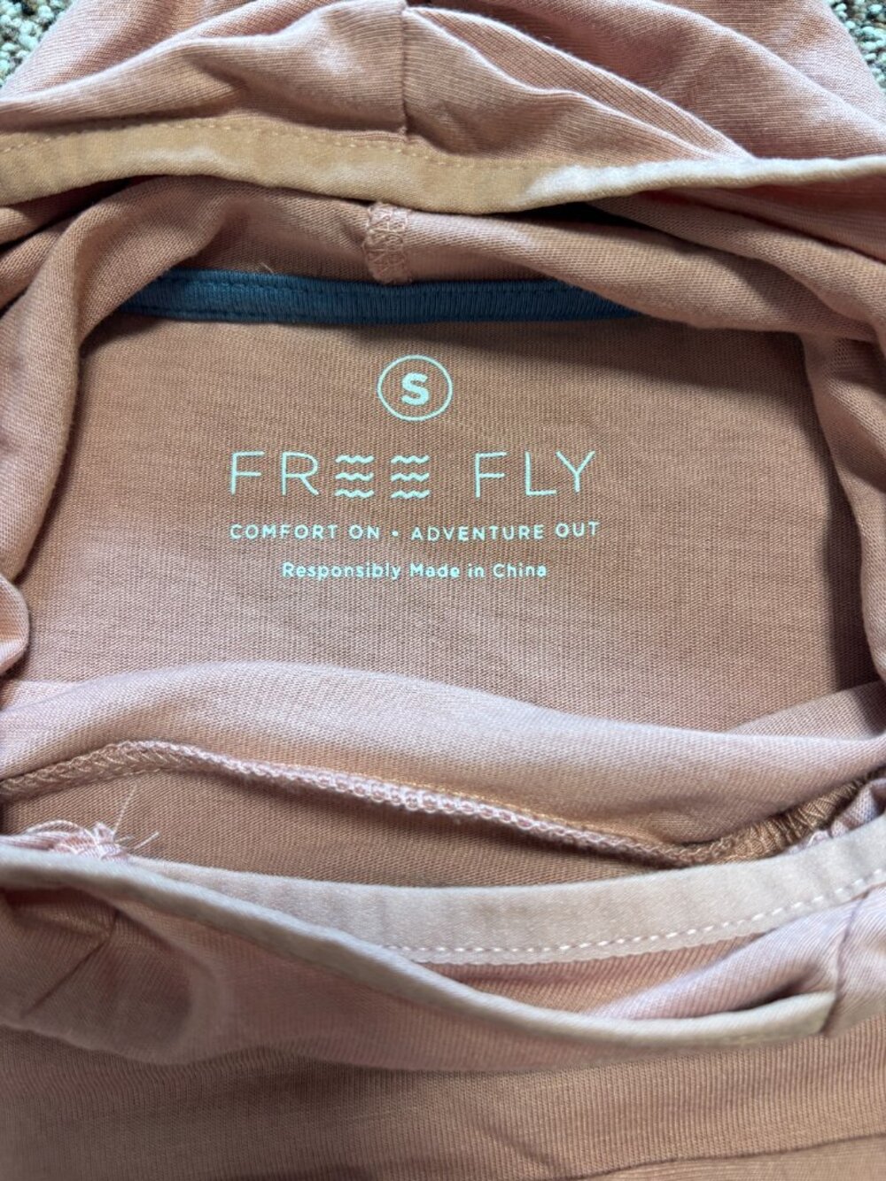 Free Fly Women's Small Lightweight Hoodie Sun Protection Moisture Wicking Bamboo - Picture 5 of 7